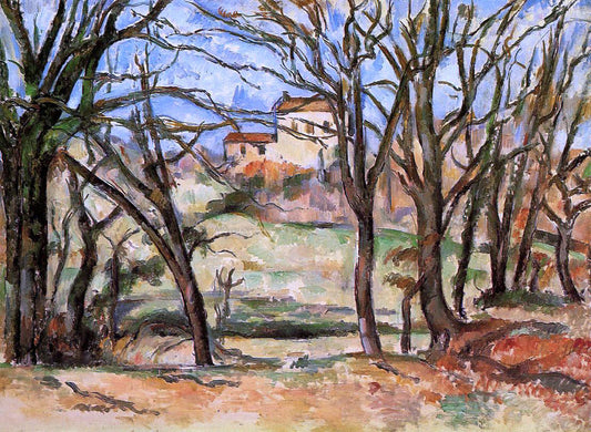  Paul Cezanne House Behind Trees on the Road to Tholonet - Canvas Print