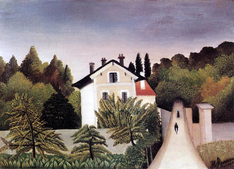  Henri Rousseau House on the Outskirts of Paris - Canvas Print