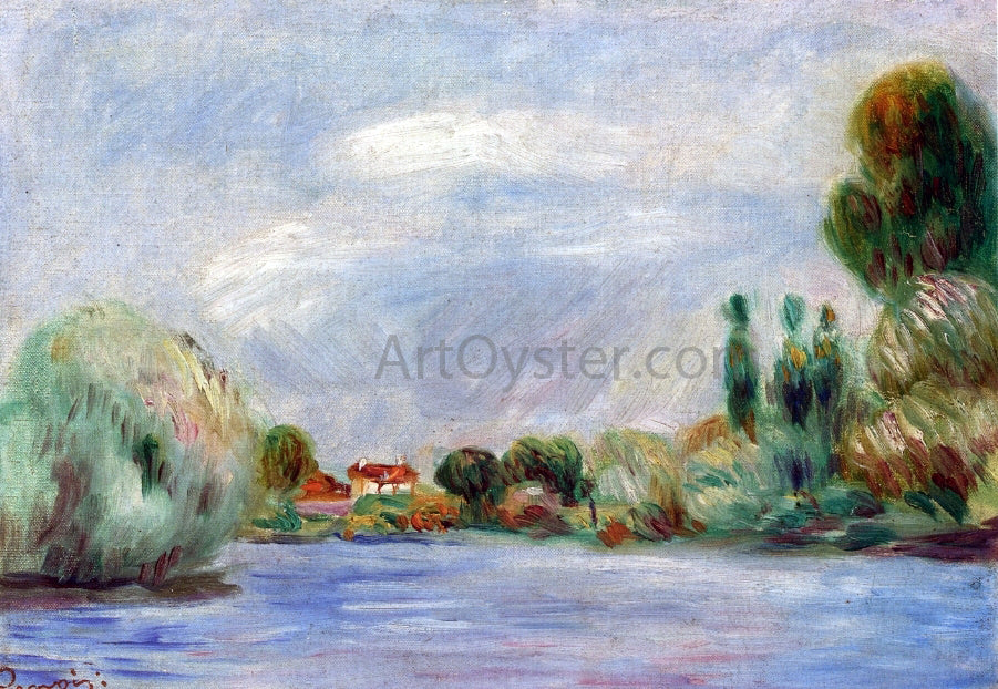  Pierre Auguste Renoir House on the River - Canvas Print