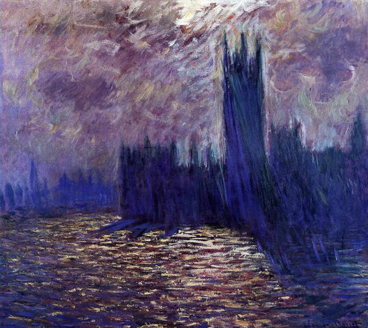  Claude Oscar Monet Houses of Parliament, Reflection of the Thames - Canvas Print