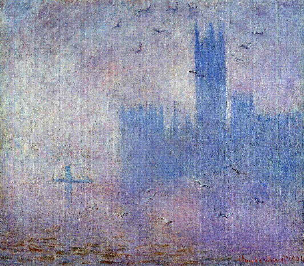  Claude Oscar Monet Houses of Parliament, Seagulls - Canvas Print