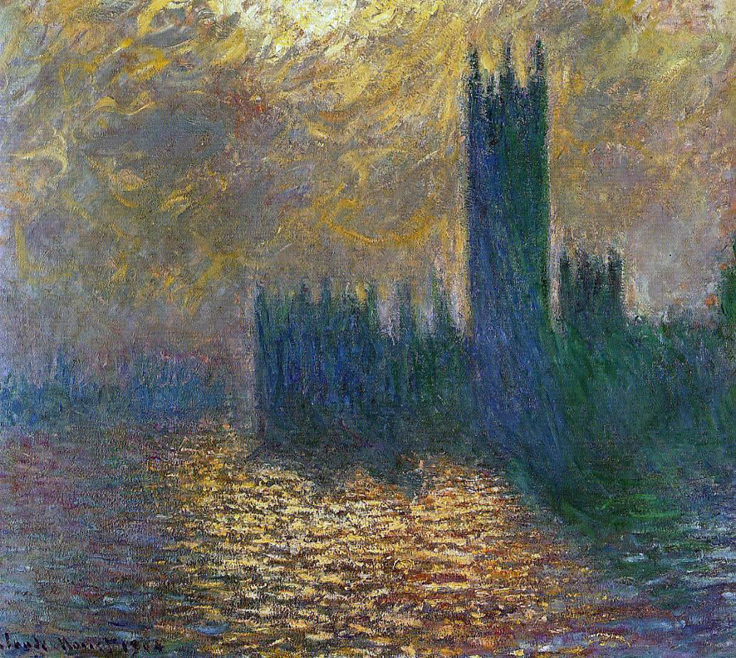  Claude Oscar Monet Houses of Parliament, Stormy Sky - Canvas Print