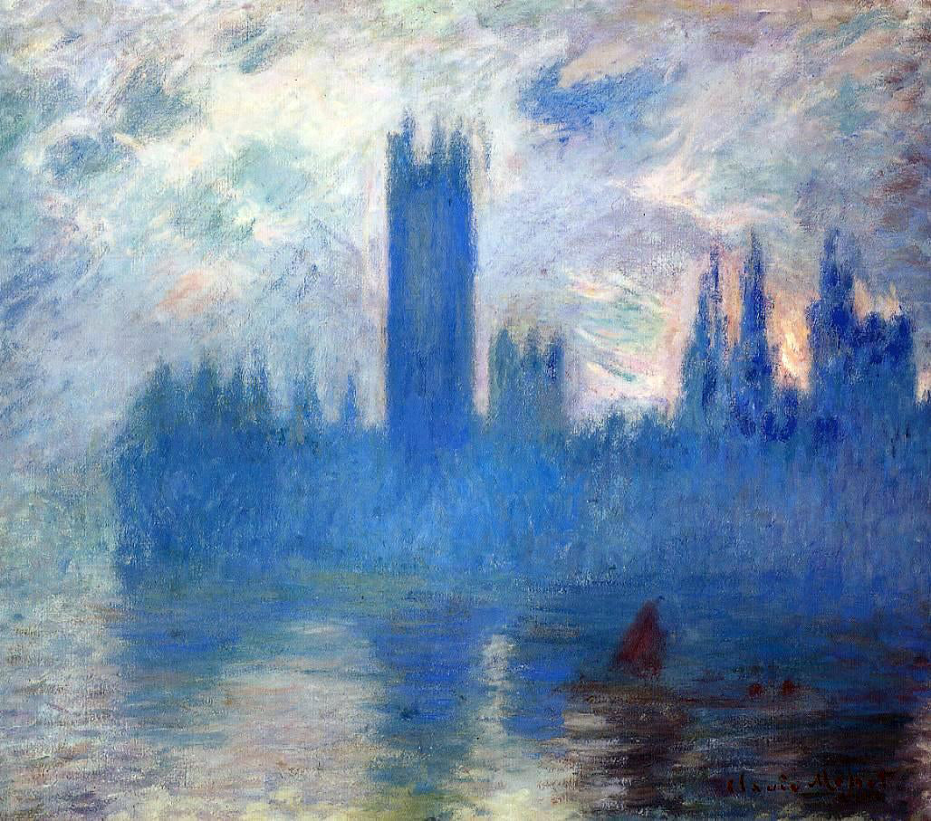  Claude Oscar Monet Houses of Parliament, Westminster - Canvas Print