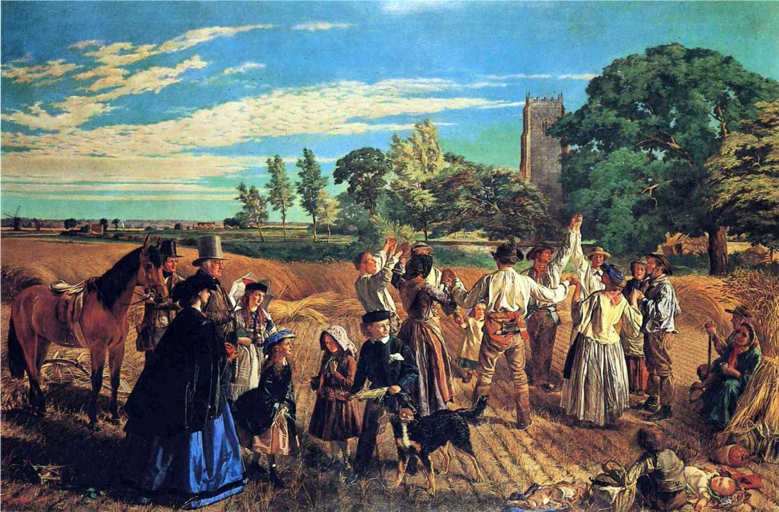  William Maw Egley Hullo, Largess! A Harvest Scene in Norfolk - Canvas Print