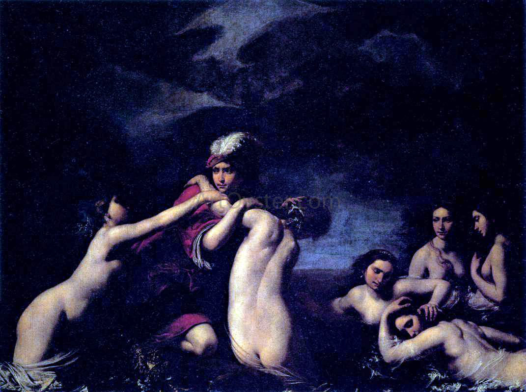  Francesco Furini Hylas and the Nymphs - Canvas Print