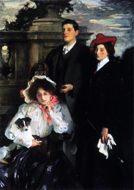  John Singer Sargent Hylda, Almina and Conway, Children of Asher Wertheimer - Canvas Print