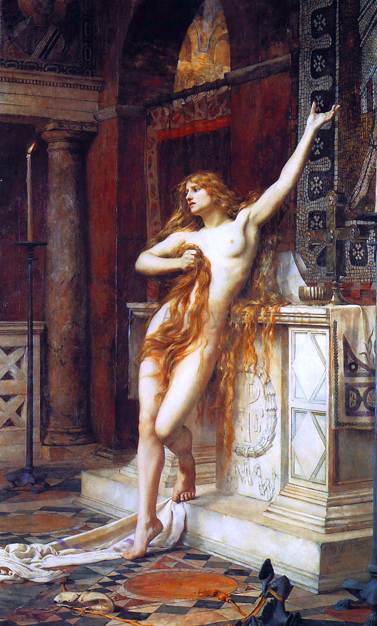  Charles William Mitchell Hypatia - Canvas Print