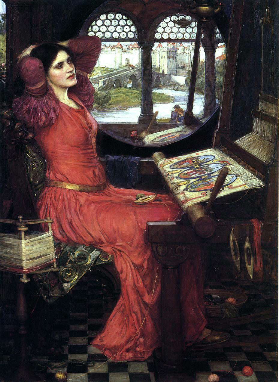  John William Waterhouse I am Half Sick of Shadows,' said the Lady of Shalott - Canvas Print