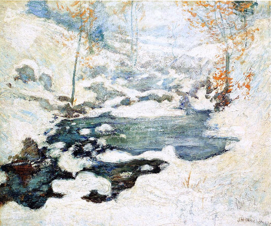  John Twachtman Icebound - Canvas Print
