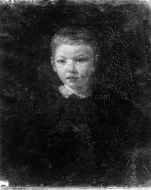  George Fuller Ideal Head of a Boy (George Spencer Fuller) - Canvas Print