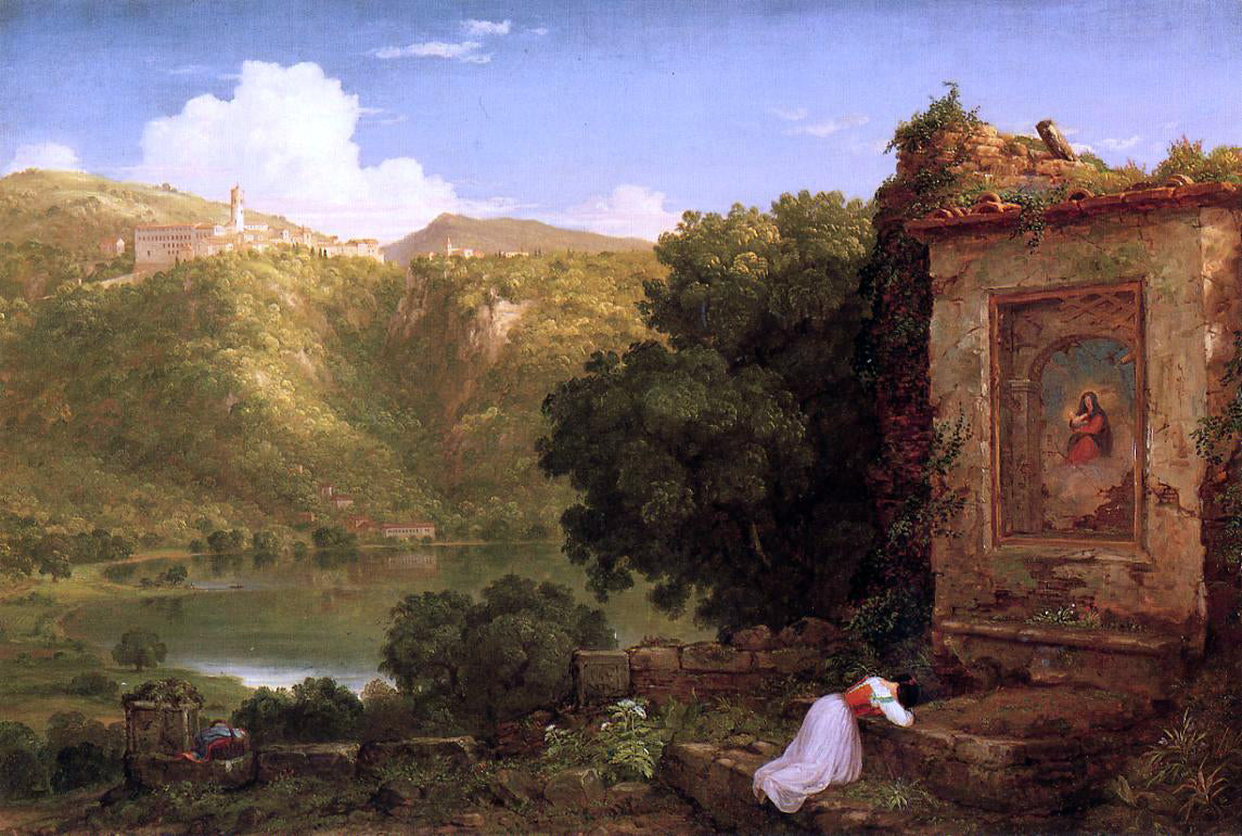  Thomas Cole Il Pensaro - Canvas Print