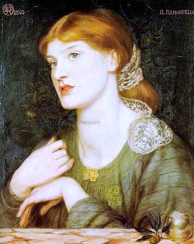  Dante Gabriel Rossetti Il Ramoscello - Canvas Print