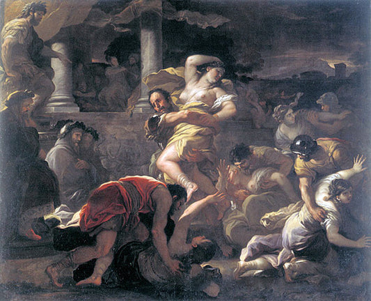  Luca Giordano Il ratto delle Sabine - Canvas Print