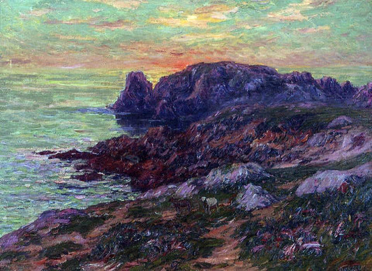  Henri Moret Ile d'Ouessant, Finistere - Canvas Print