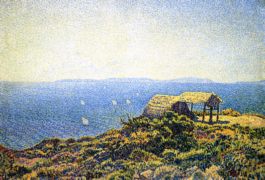  Theo Van Rysselberghe Ile du Levant, View from Cape Benat, Brittany - Canvas Print
