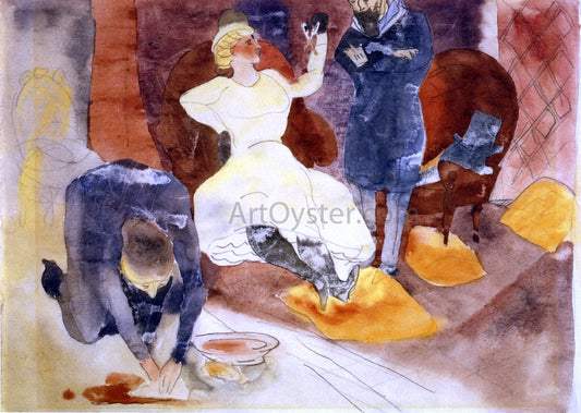  Charles Demuth Illustration No. 8 for Zola's Nana - Canvas Print