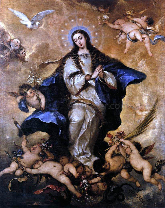  Jose Antolinez Immaculate Conception - Canvas Print