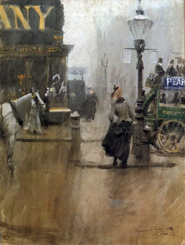  Anders Zorn Impressions de Londres - Canvas Print