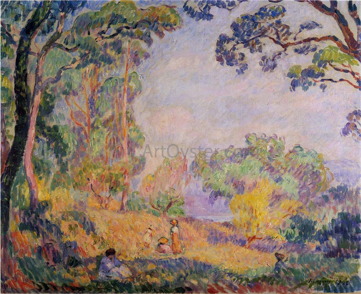  Henri Lebasque In a Field near the Sea - Canvas Print