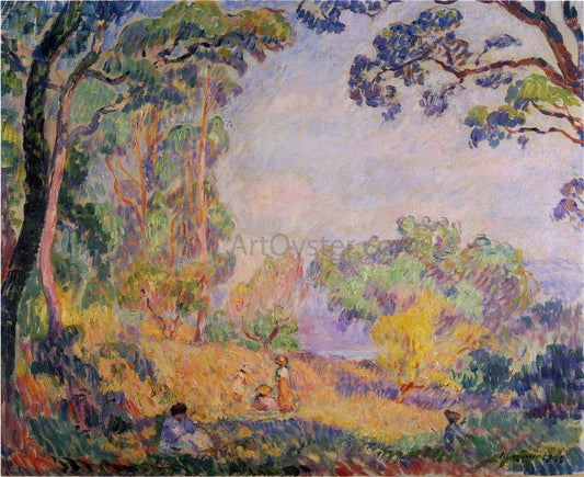  Henri Lebasque In a Field near the Sea - Canvas Print