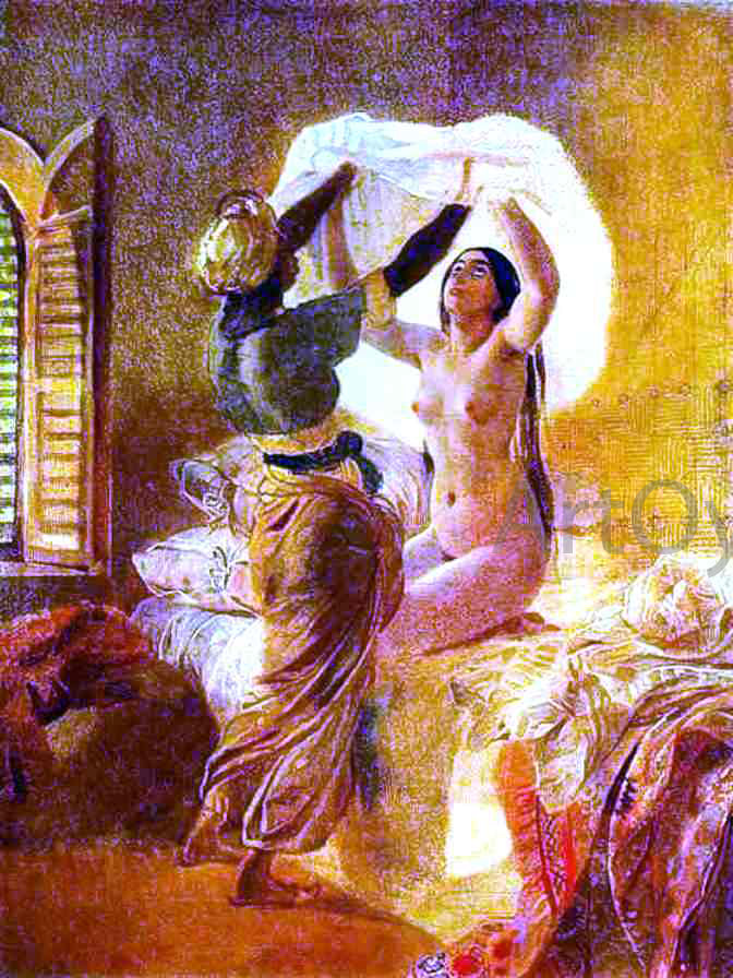  Karl Pavlovich Brulloff In a Harem - Canvas Print