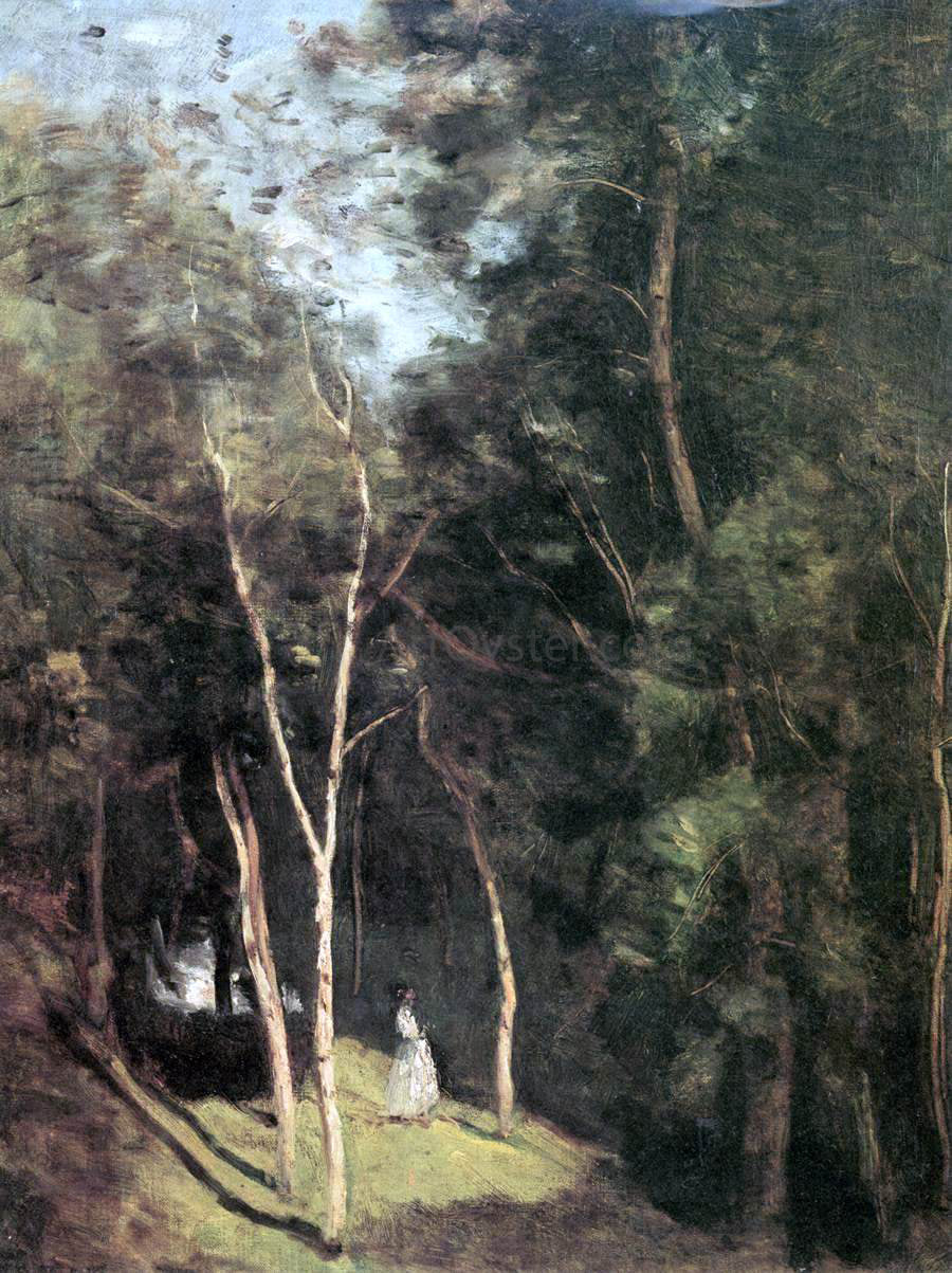  Jean-Baptiste-Camille Corot In a Park - Canvas Print