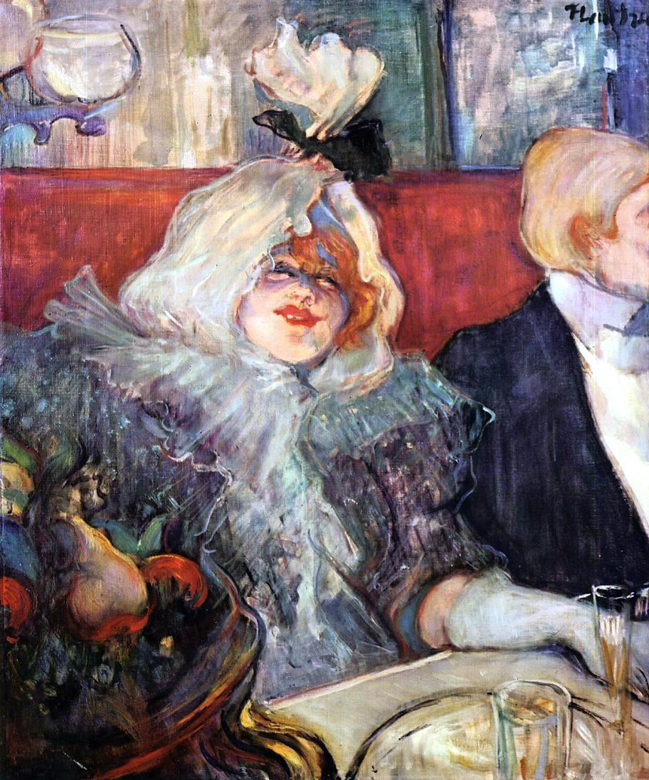  Henri De Toulouse-Lautrec A Private Room at the Rat Mort - Canvas Print
