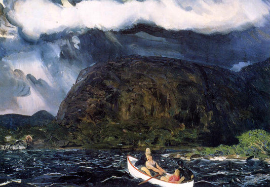  George Wesley Bellows In a Rowboat - Canvas Print