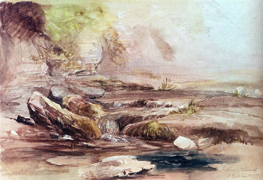  Samuel Palmer In Cusop Brook Near Hay-On-Wye, Wales - Canvas Print