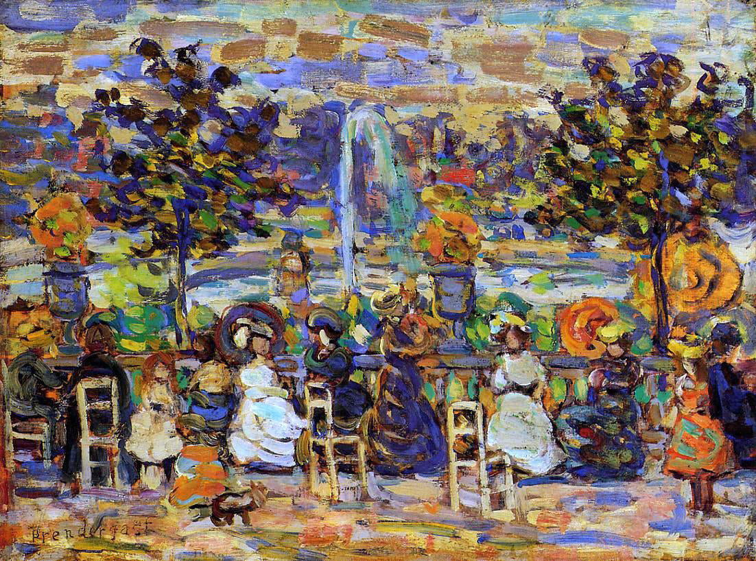  Maurice Prendergast In Luxembourg Gardens - Canvas Print