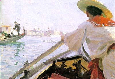  Anders Zorn In My Gondola - Canvas Print