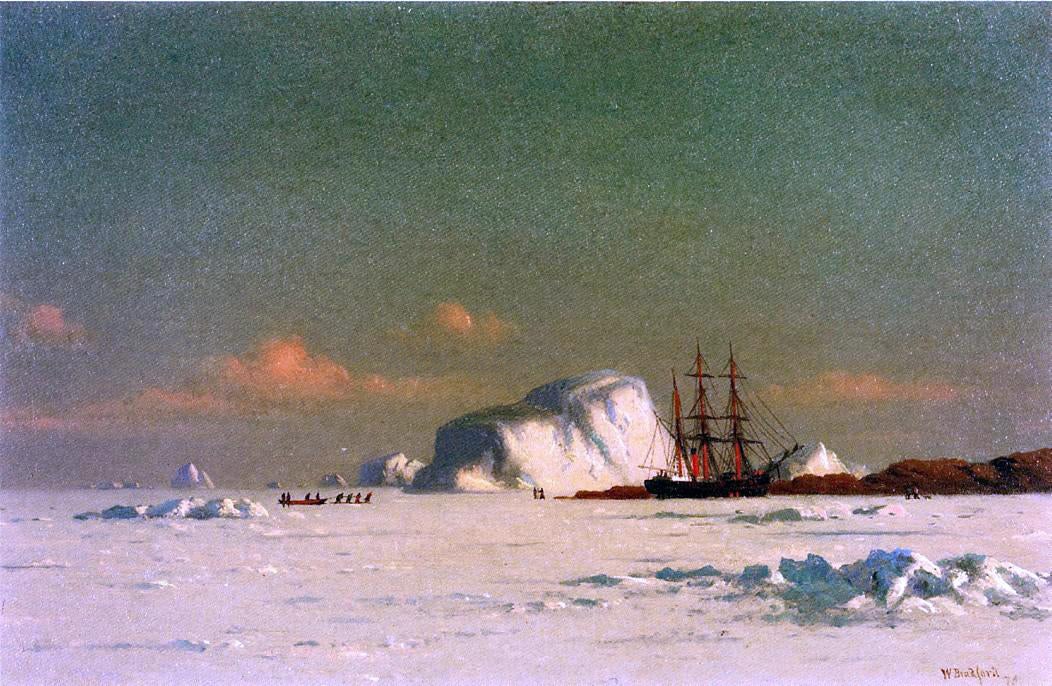  William Bradford In the Arctic - Canvas Print