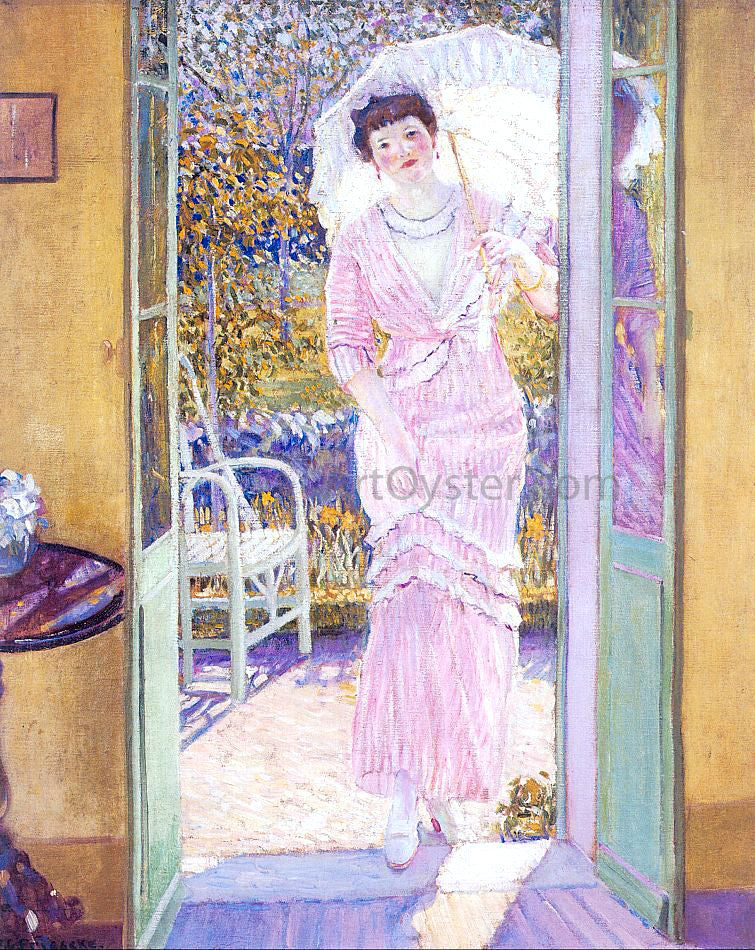  Frederick Carl Frieseke In the Doorway (Good Morning) - Canvas Print