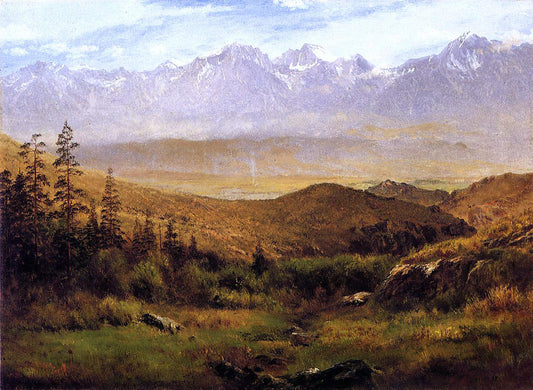  Albert Bierstadt In the Foothills of the Rockies - Canvas Print