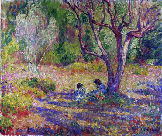  Henri Lebasque In the Garden - Canvas Print