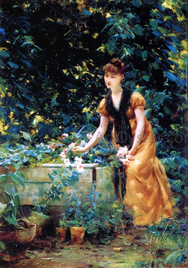  Francis Coates Jones In the Garden - Canvas Print