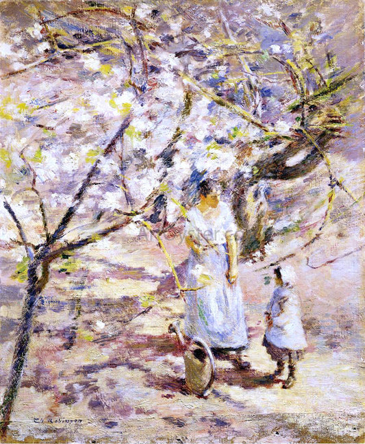  Theodore Robinson In the Orchard - Canvas Print