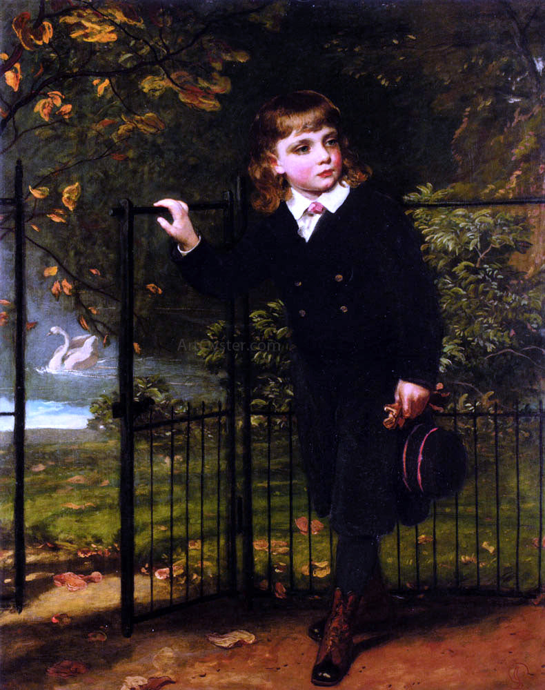  James Sant In The Park - Canvas Print