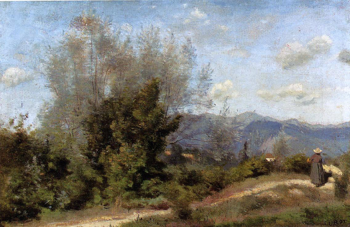  Jean-Baptiste-Camille Corot In the Vicinity of Geneva - Canvas Print