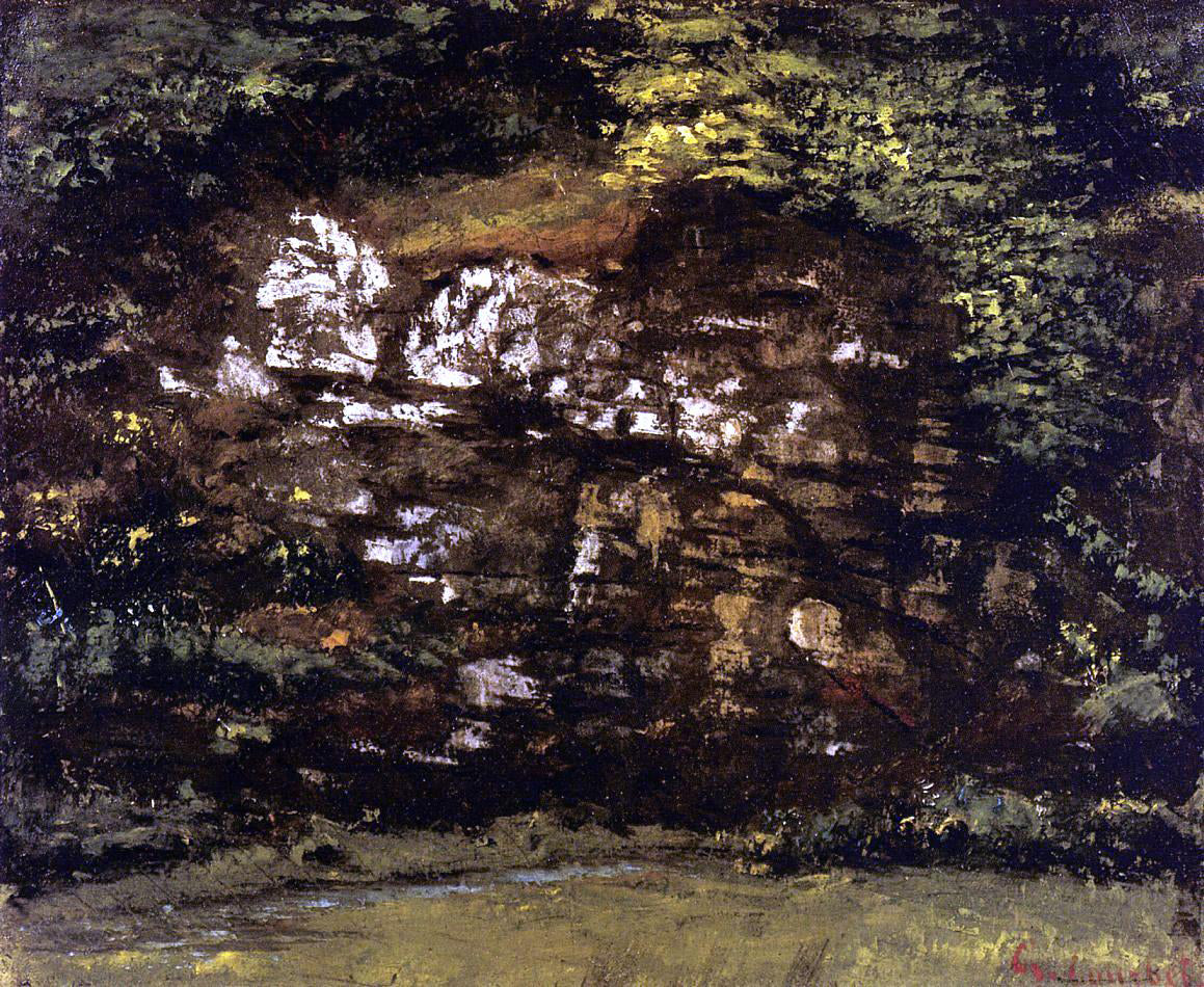  Gustave Courbet In the Woods - Canvas Print