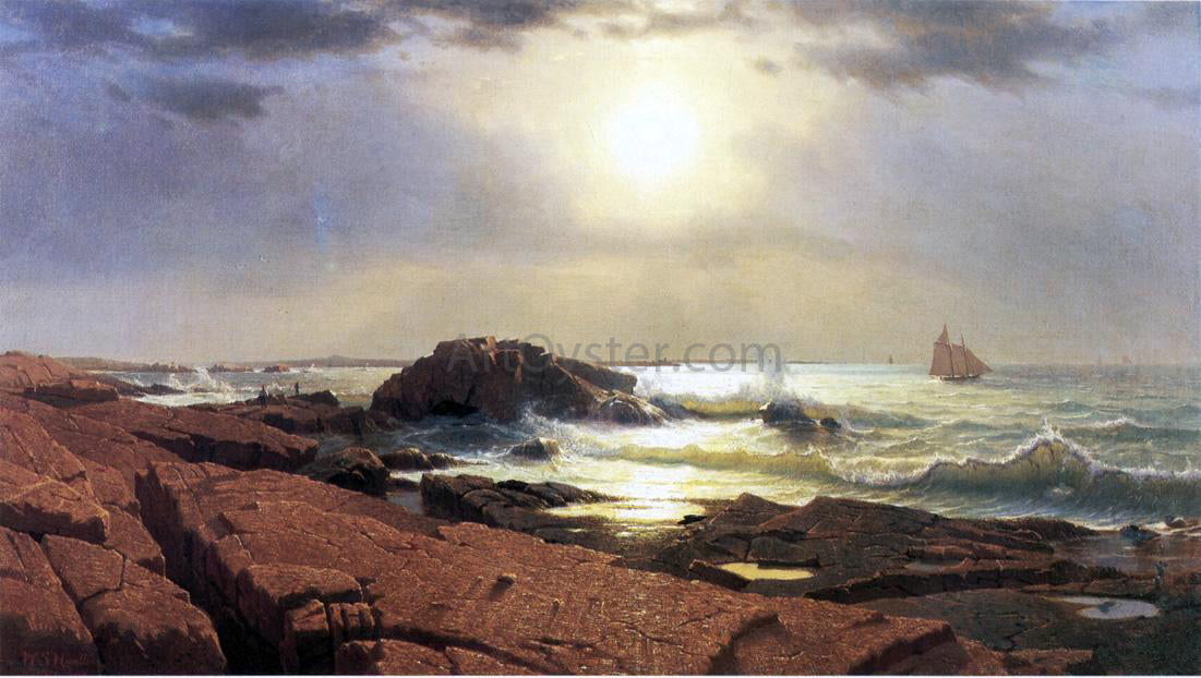  William Stanley Haseltine Indian Rock, Narragansett - Canvas Print