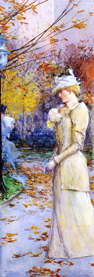  Frederick Childe Hassam Indian Summer in Madison Square - Canvas Print