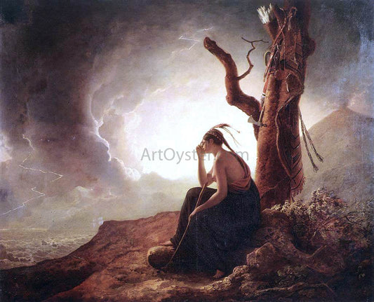  Joseph Wright Indian Widow - Canvas Print