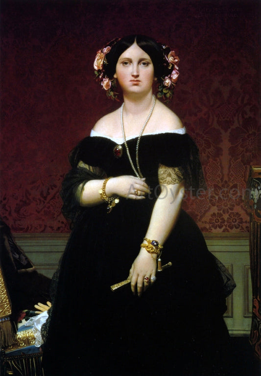  Jean-Auguste-Dominique Ingres Ines Moitessier - Canvas Print