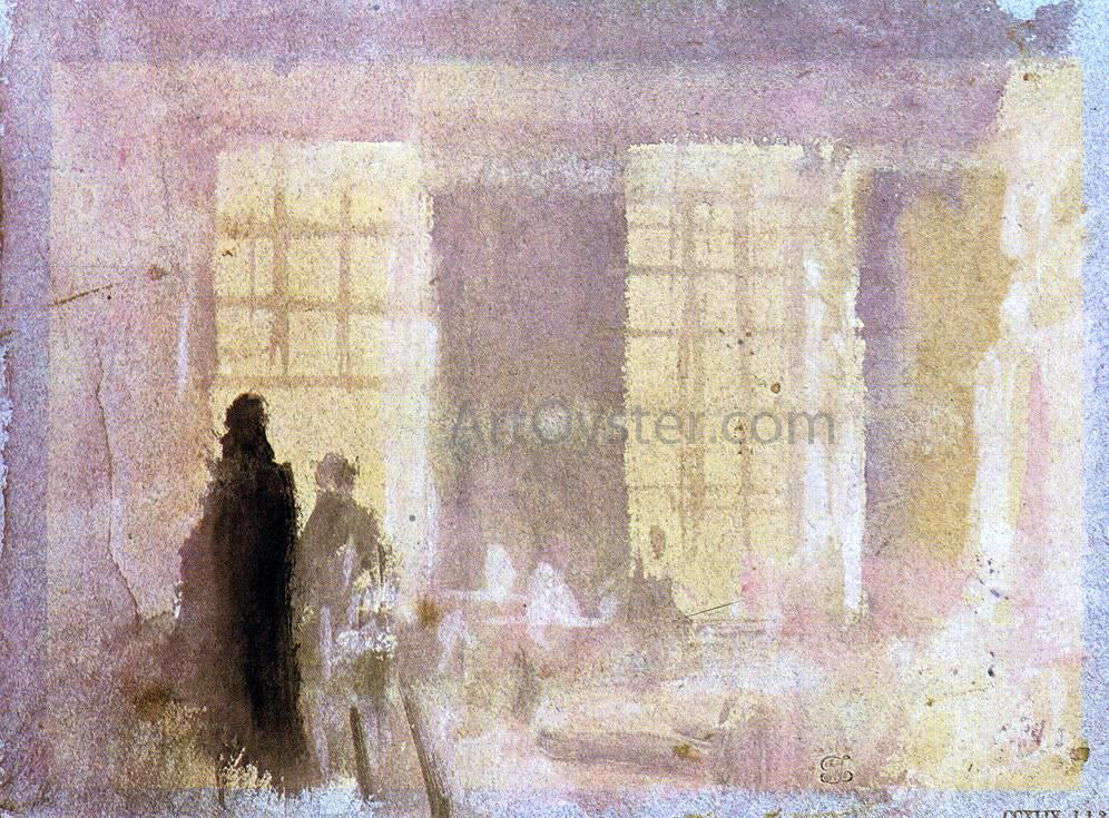  Joseph William Turner Interior at Petworth - Canvas Print