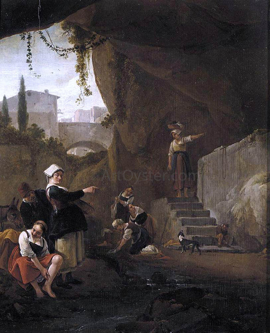  Thomas Wijck Interior of a Cave - Canvas Print