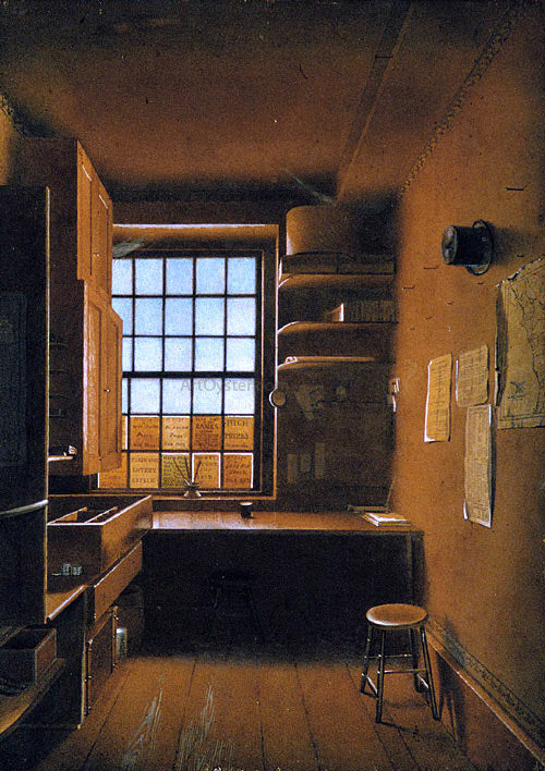  James Kidder Interior of a Lottery - Canvas Print