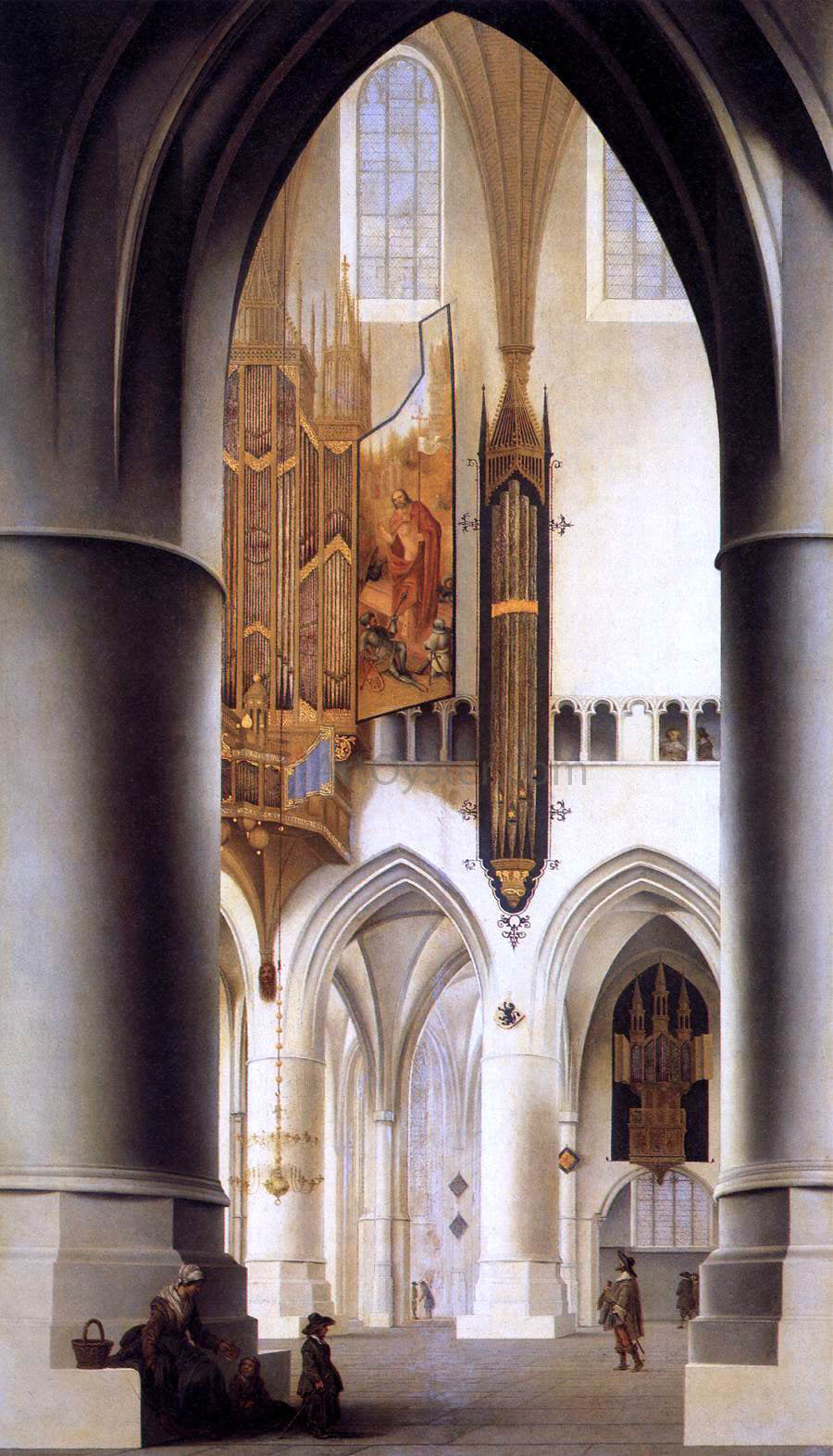  Pieter Jansz Saenredam Interior of the Church of St Bavo in Haarlem - Canvas Print