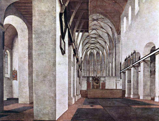  Pieter Jansz Saenredam Interior of the St. Jans Kerk at Utrecht - Canvas Print