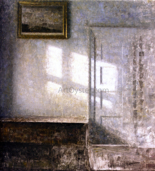  Vilhelm Hammershoi Interior, Strandgade - Canvas Print